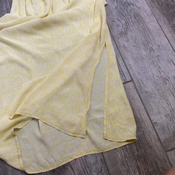 Yellow cotton maxi dress (XS) - Picture 13 of 14